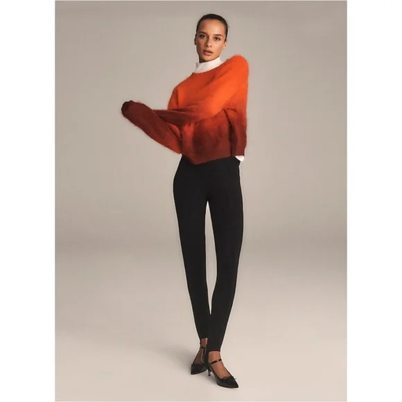 J.Crew Dip-Dyed Brushed Cashmere Crewneck Sweater - Picture 4 of 12